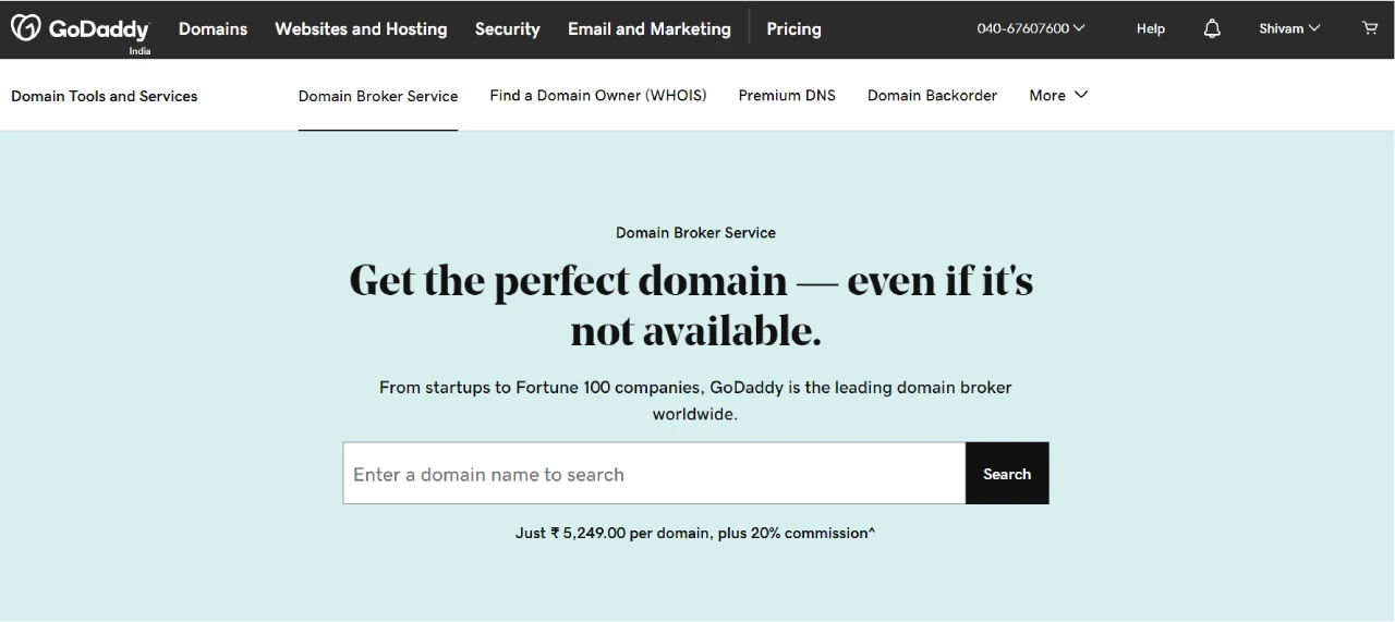 GoDaddy - Domain Brokers