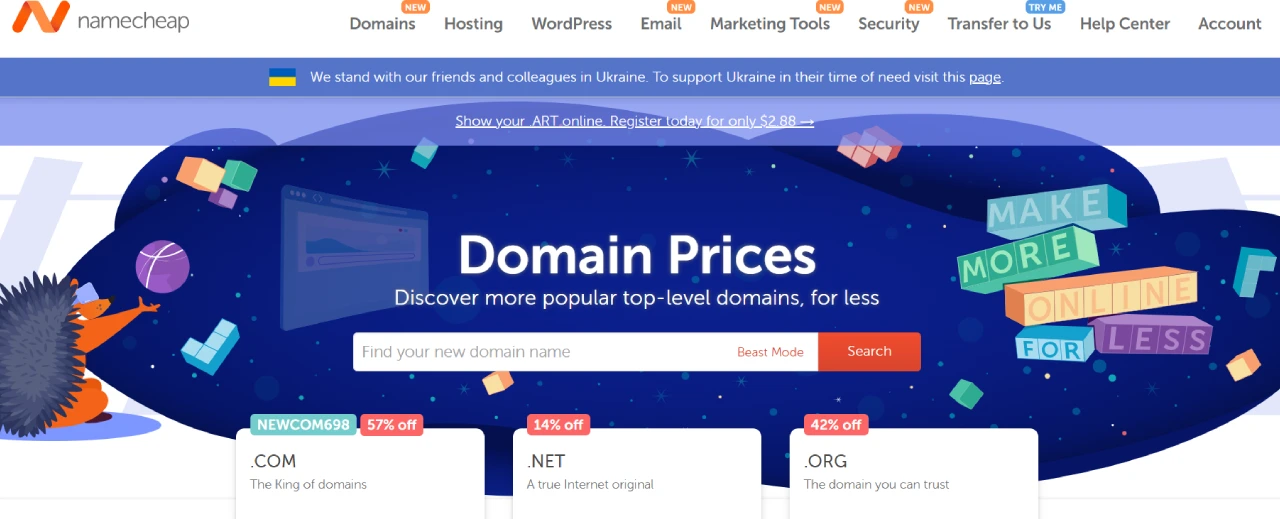 NameCheap Top Domain Brokers