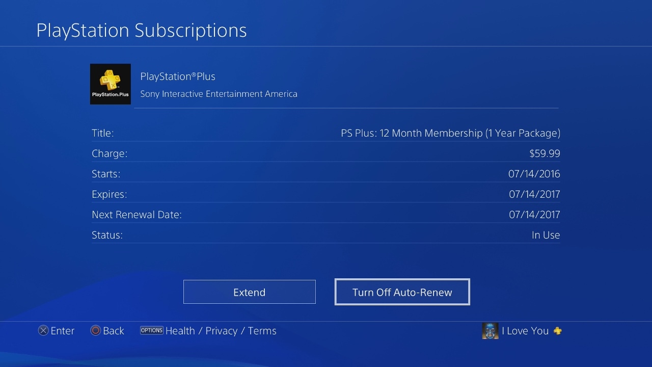 Cancel PlayStation Plus Subscription